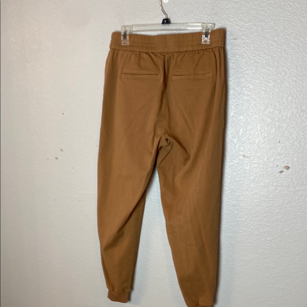 LOFT Tan High waisted  Joggers with Elastic Cuffs - Picture 3 of 3